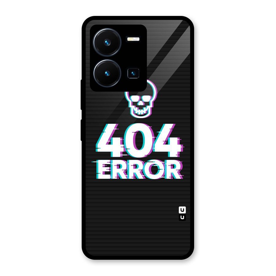 Error 404 Skull Glass Back Case for Vivo Y35