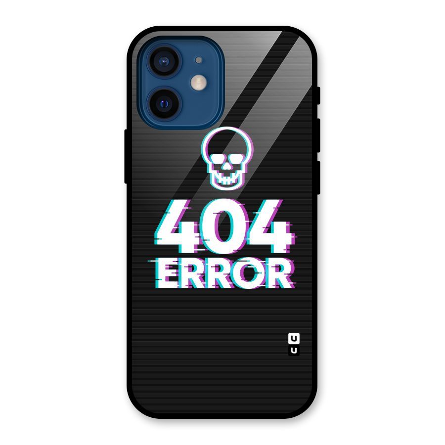 Error 404 Skull Glass Back Case for iPhone 12 Mini