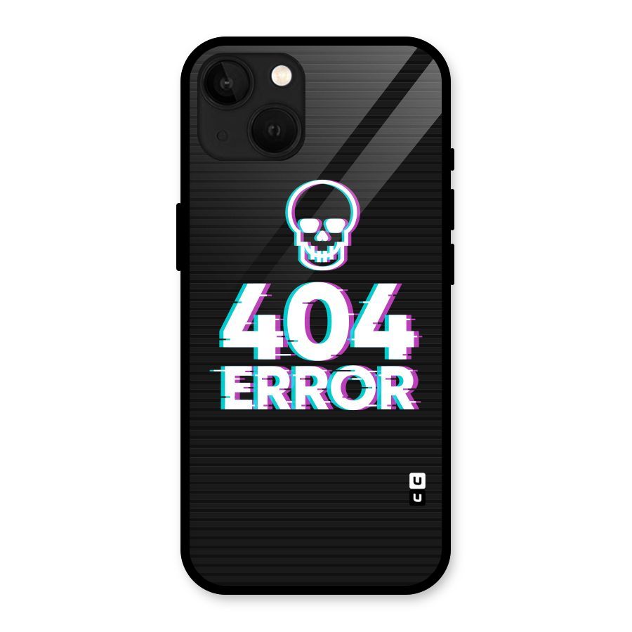Error 404 Skull Glass Back Case for iPhone 13