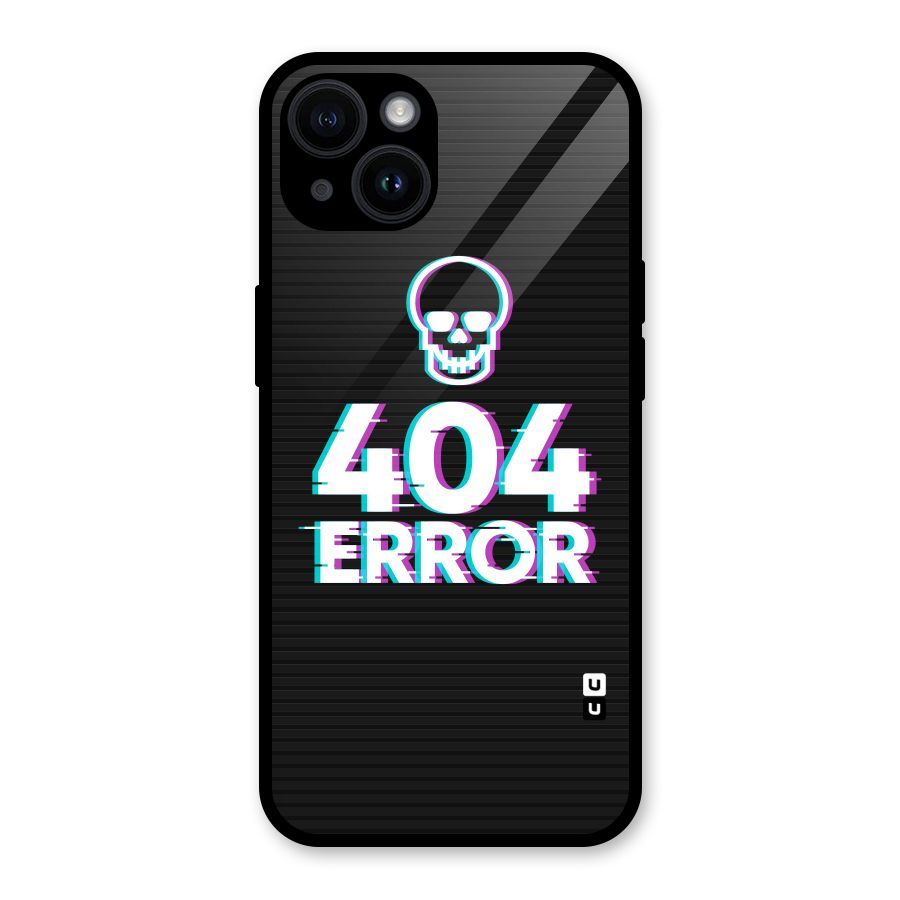 Error 404 Skull Glass Back Case for iPhone 14