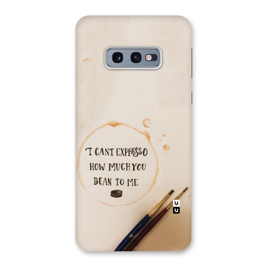 Espresso Bean Back Case for Galaxy S10e