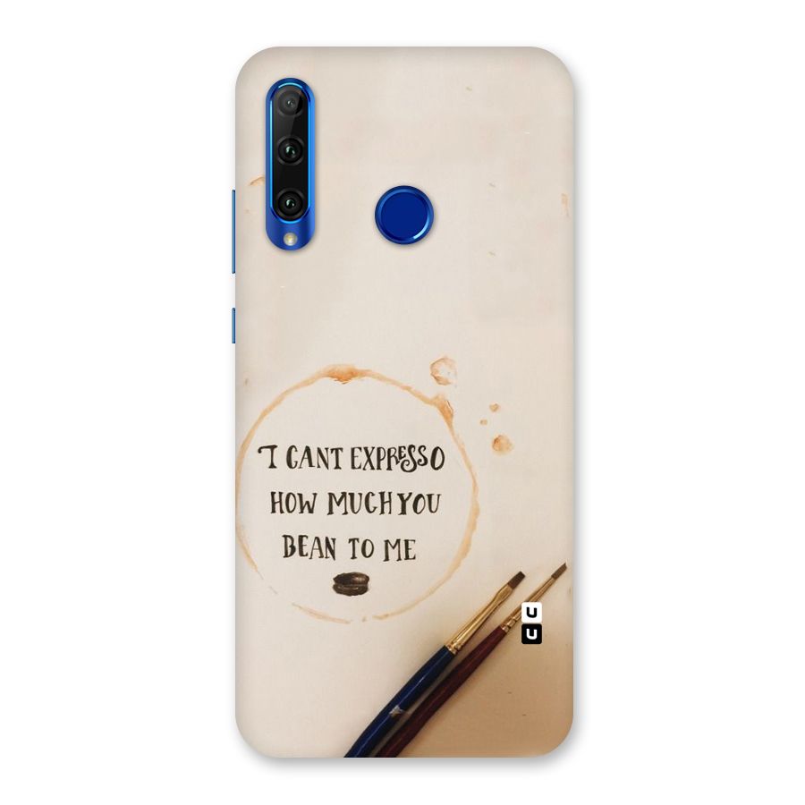 Espresso Bean Back Case for Honor 20i