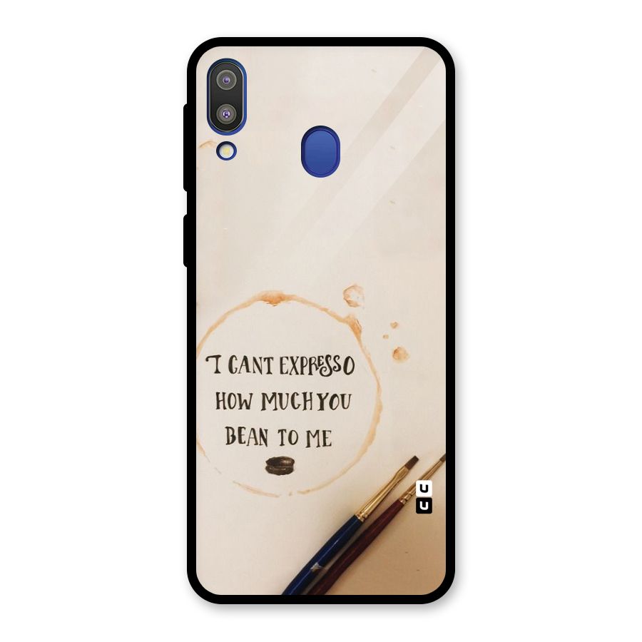 Espresso Bean Glass Back Case for Galaxy M20