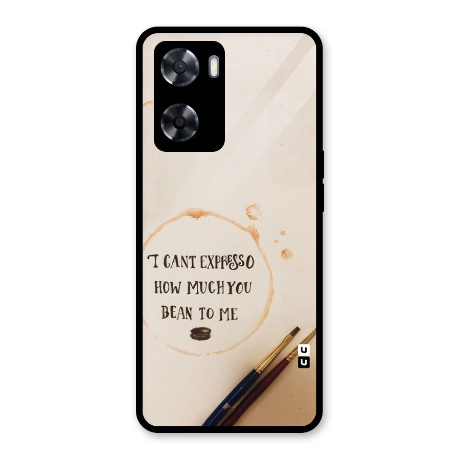 Espresso Bean Glass Back Case for Oppo A57 2022