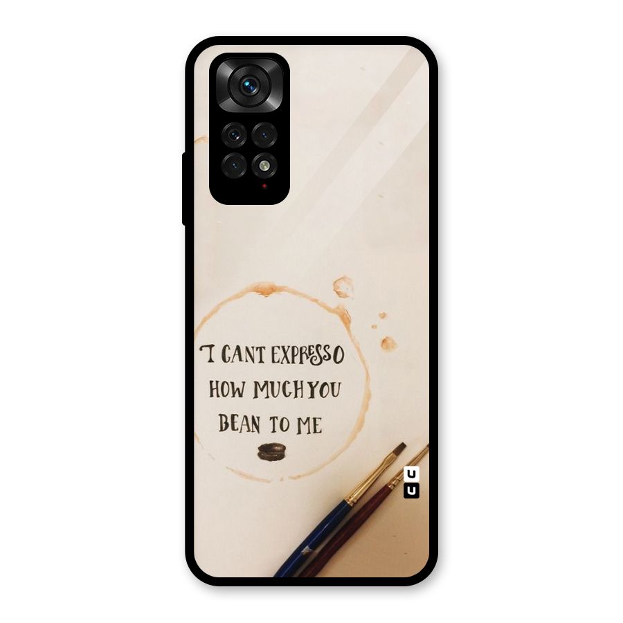 Espresso Bean Glass Back Case for Redmi Note 11
