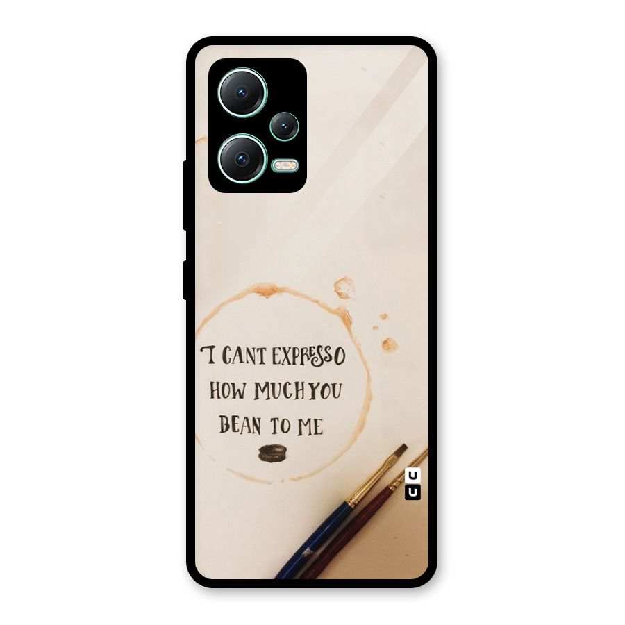 Espresso Bean Glass Back Case for Redmi Note 12 5G