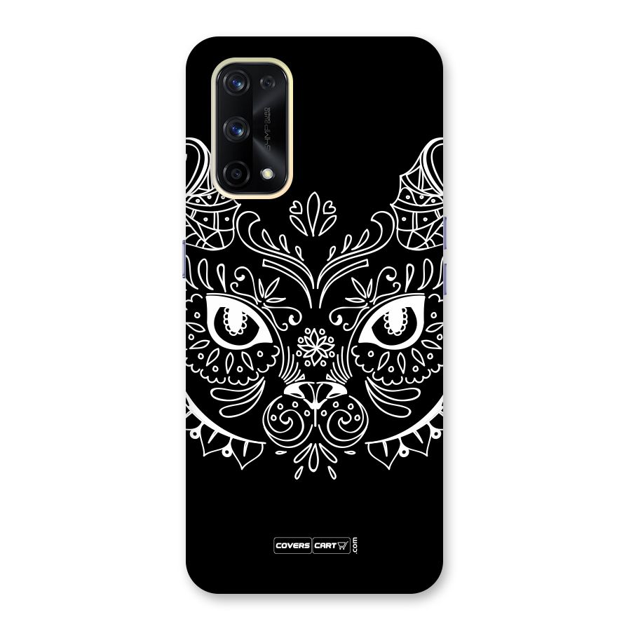 Ethnic Cat Design Glass Back Case for Realme X7 Pro