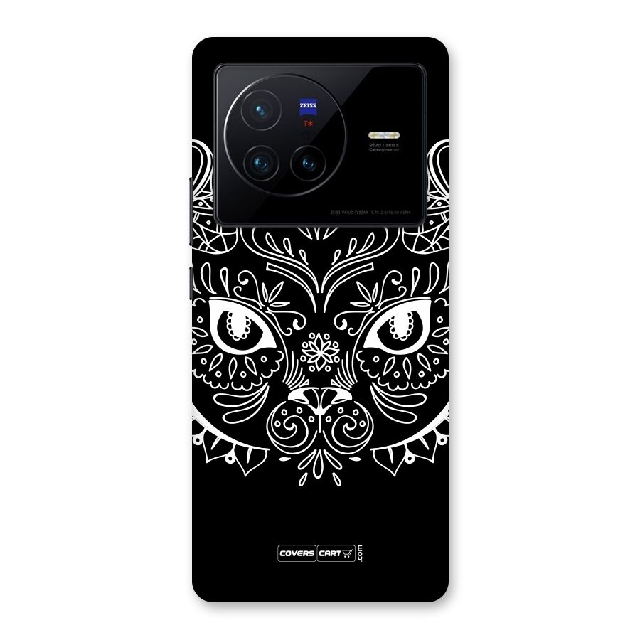 Ethnic Cat Design Back Case for Vivo X80