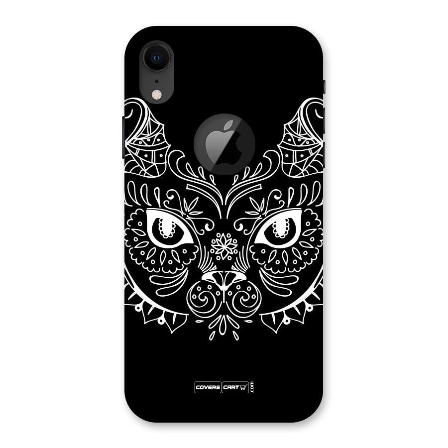 Ethnic Cat Design Back Case for iPhone XR Logo Cut