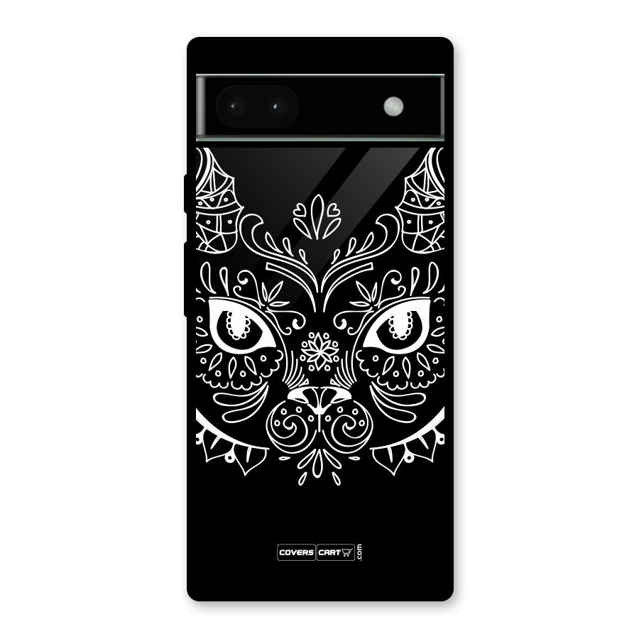 Ethnic Cat Design Glass Back Case for Google Pixel 6a