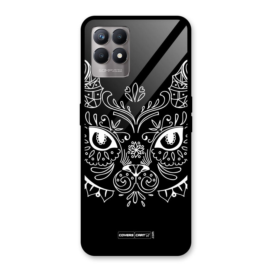 Ethnic Cat Design Glass Back Case for Realme Narzo 50