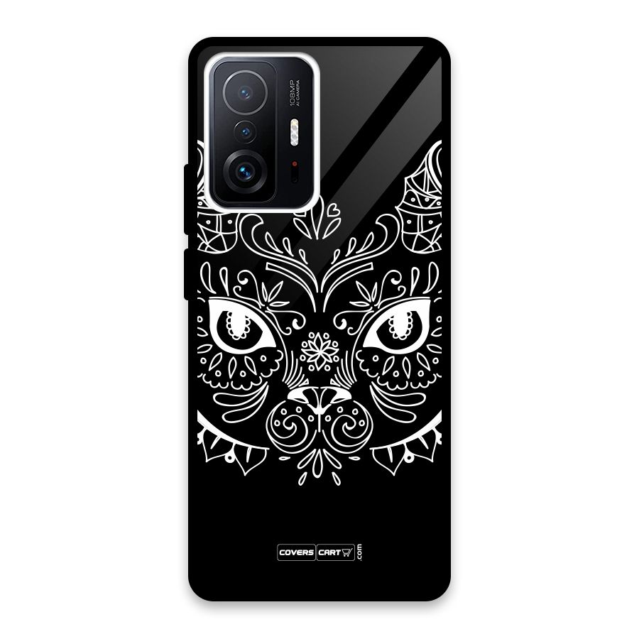 Ethnic Cat Design Glass Back Case for Xiaomi 11T Pro