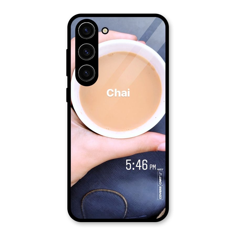 Evening Tea Glass Back Case for Galaxy S23 Plus