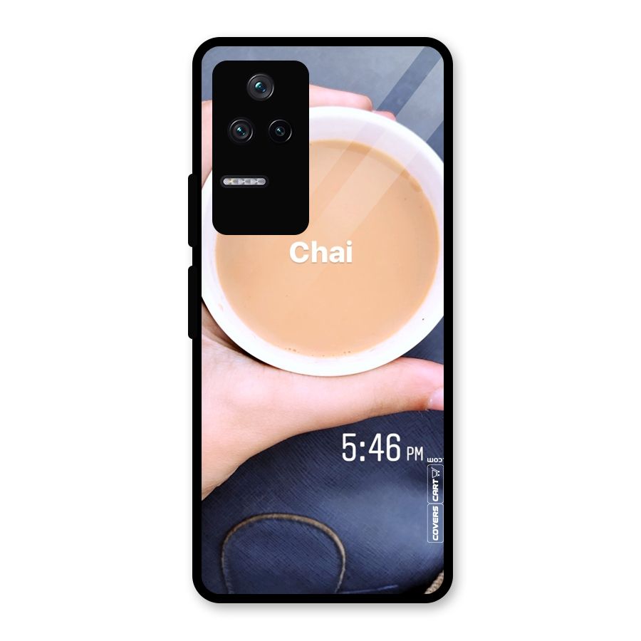 Evening Tea Glass Back Case for Poco F4 5G