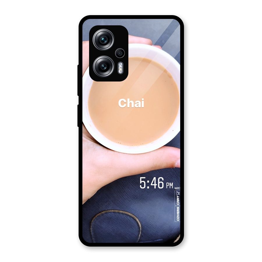 Evening Tea Glass Back Case for Redmi K50i