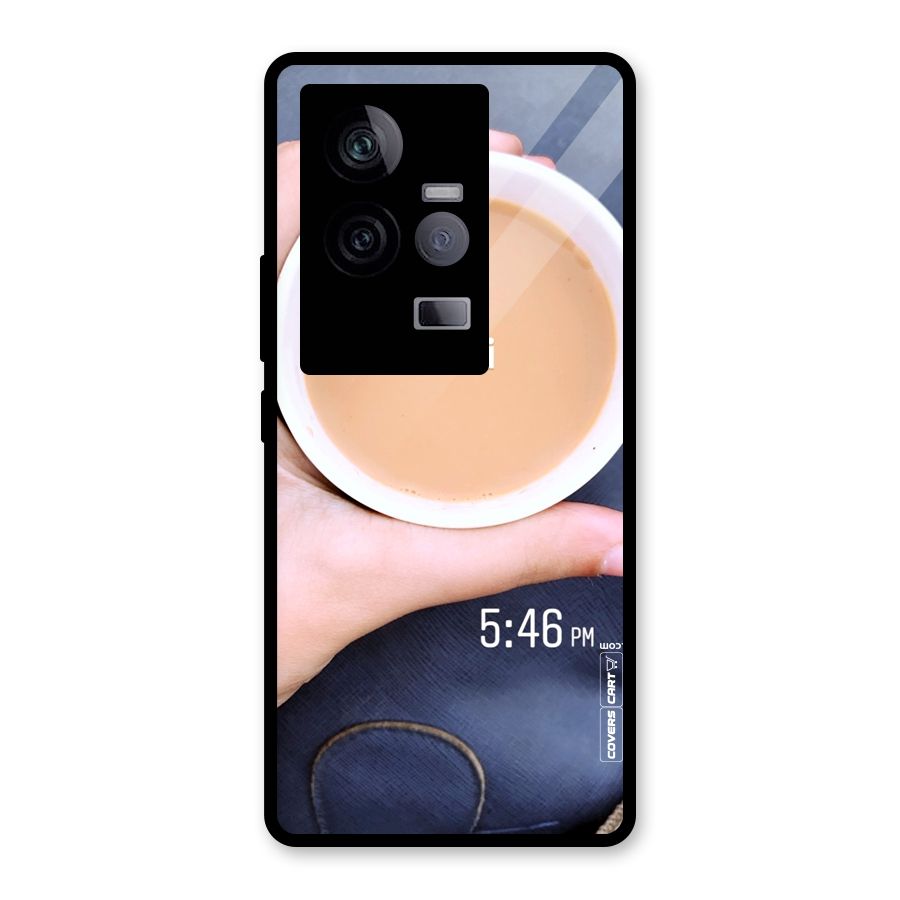 Evening Tea Glass Back Case for Vivo iQOO 11 5G