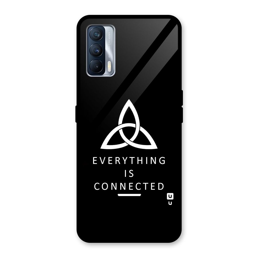 Everything is Connected Typography Glass Back Case for Realme X7