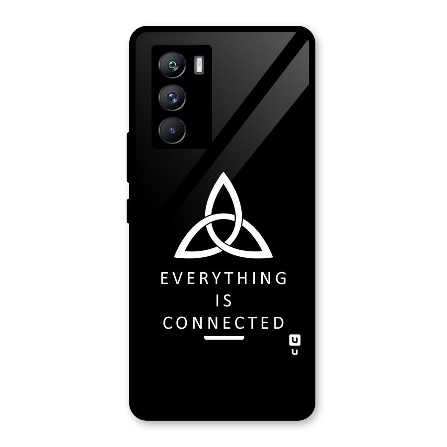 Everything is Connected Typography Glass Back Case for Vivo iQOO 9 SE