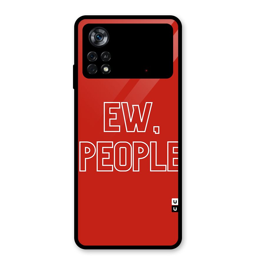 Ew People Glass Back Case for Poco X4 Pro 5G