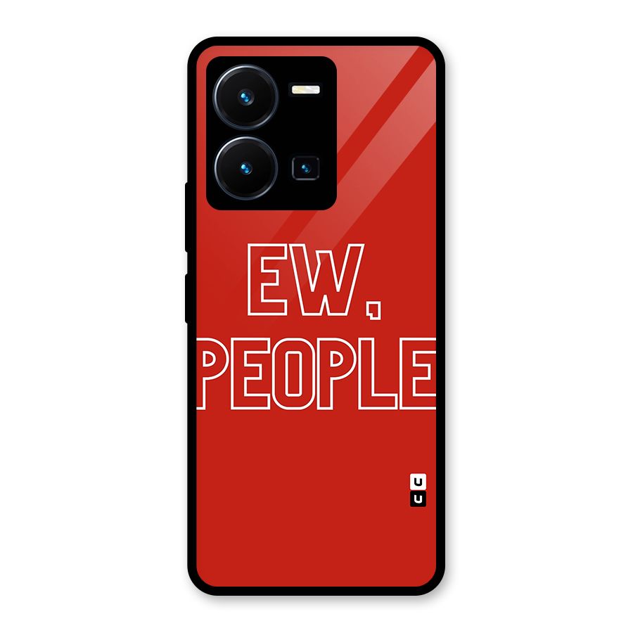 Ew People Glass Back Case for Vivo Y35