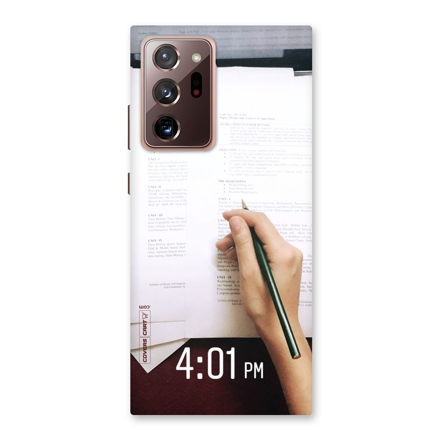 Exam Time Blues Back Case for Galaxy Note 20 Ultra