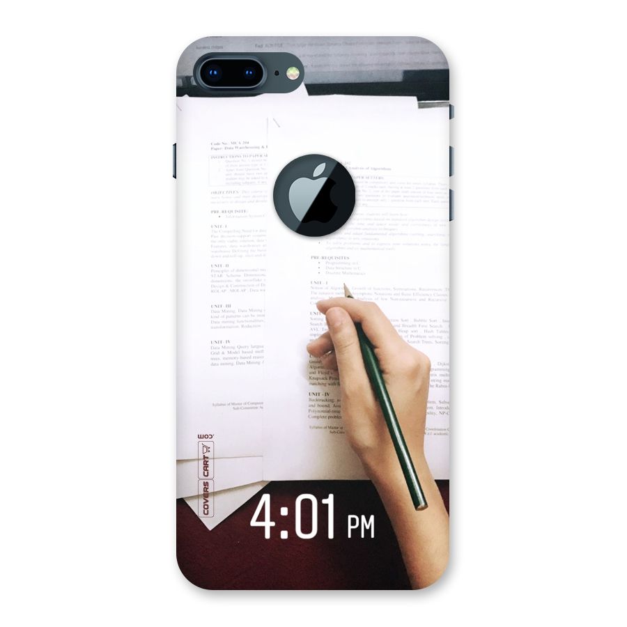 Exam Time Blues Back Case for iPhone 7 Plus Logo Cut
