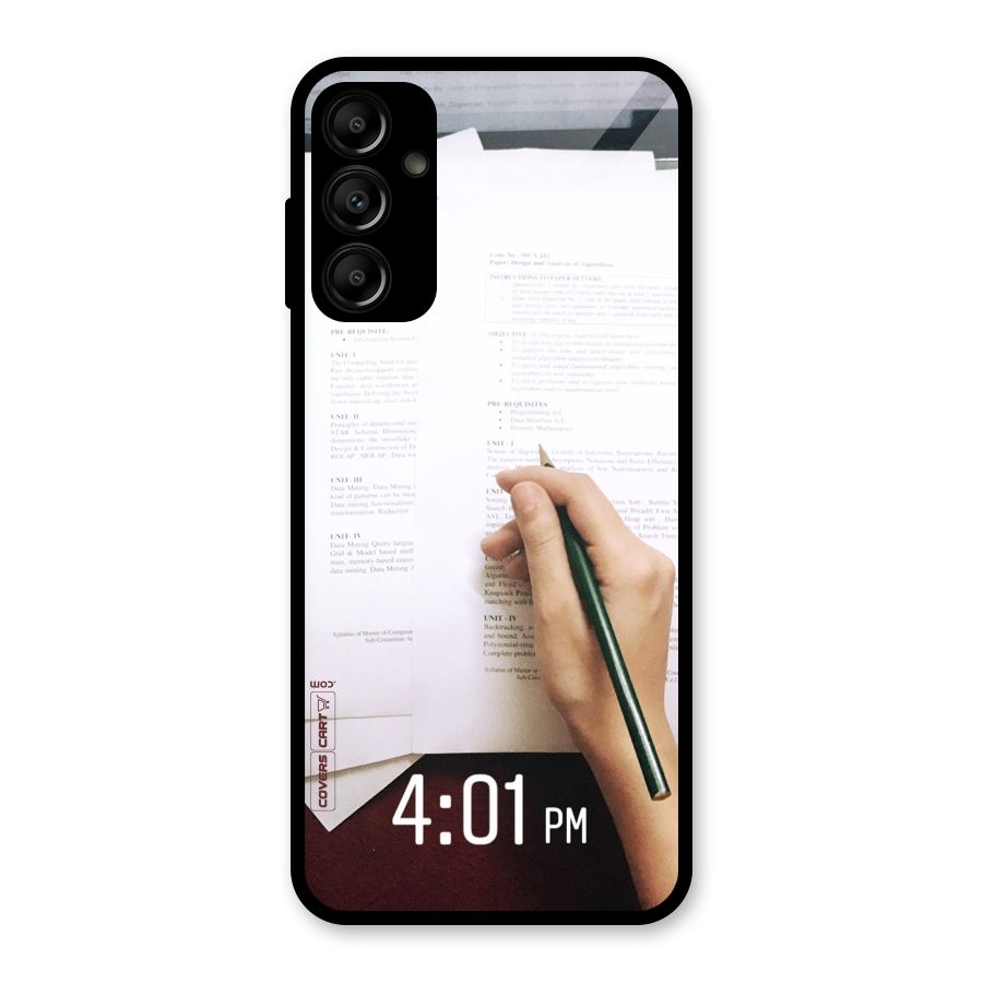 Exam Time Blues Glass Back Case for Galaxy A14 5G
