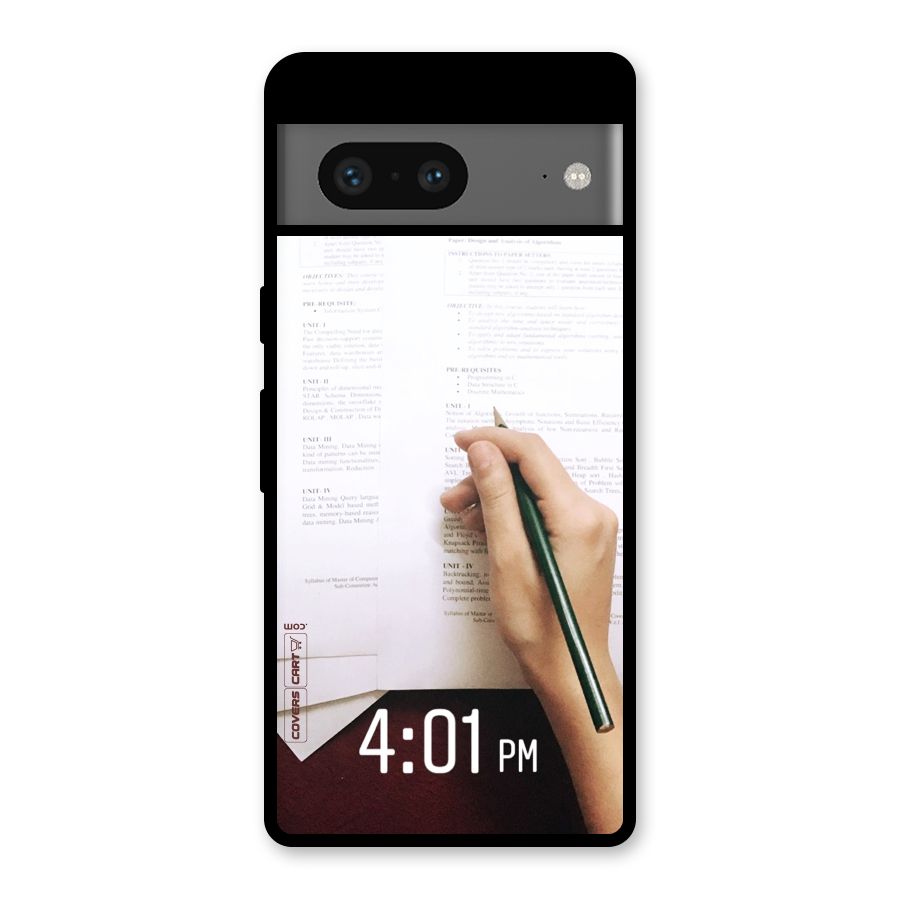 Exam Time Blues Glass Back Case for Google Pixel 7