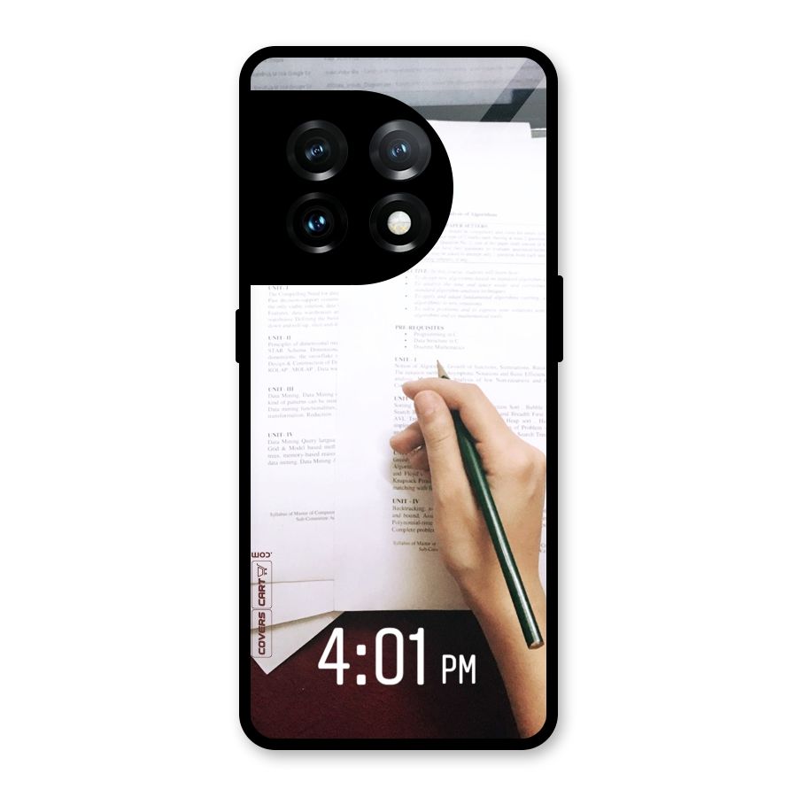 Exam Time Blues Glass Back Case for OnePlus 11