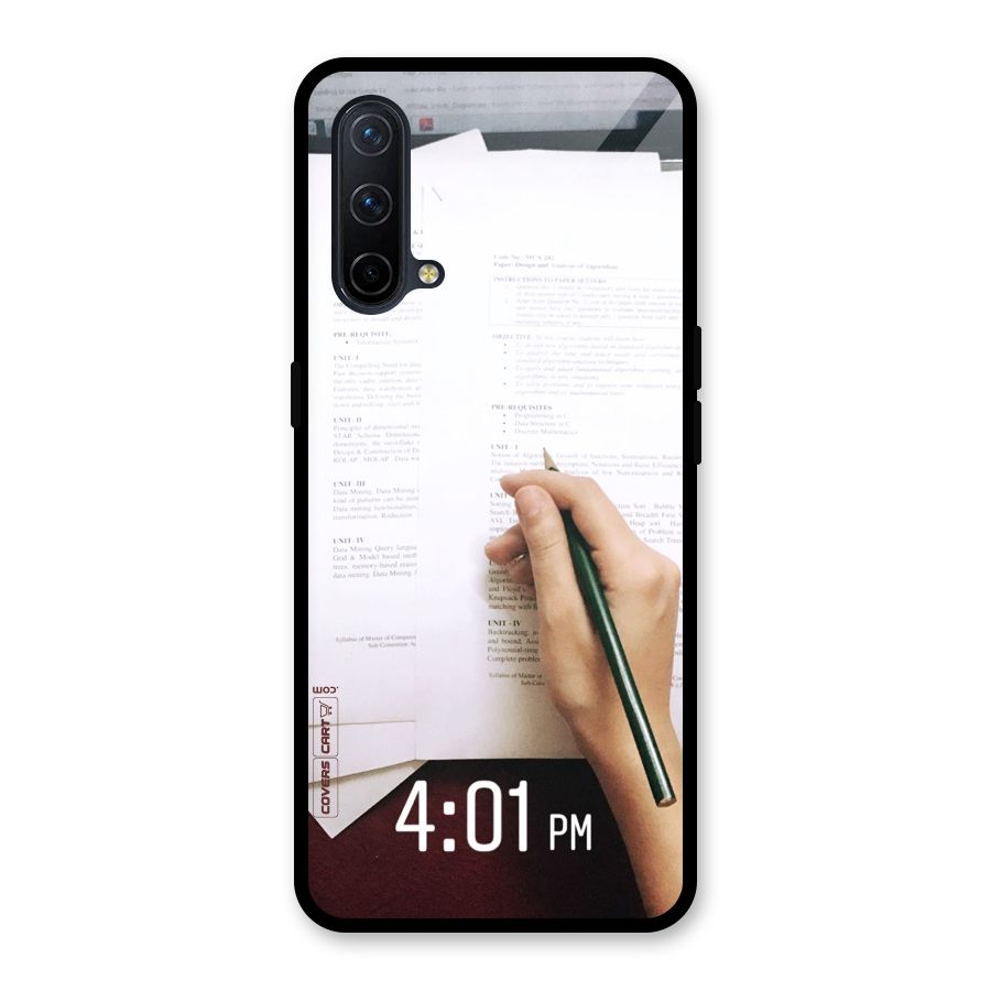 Exam Time Blues Glass Back Case for OnePlus Nord CE 5G