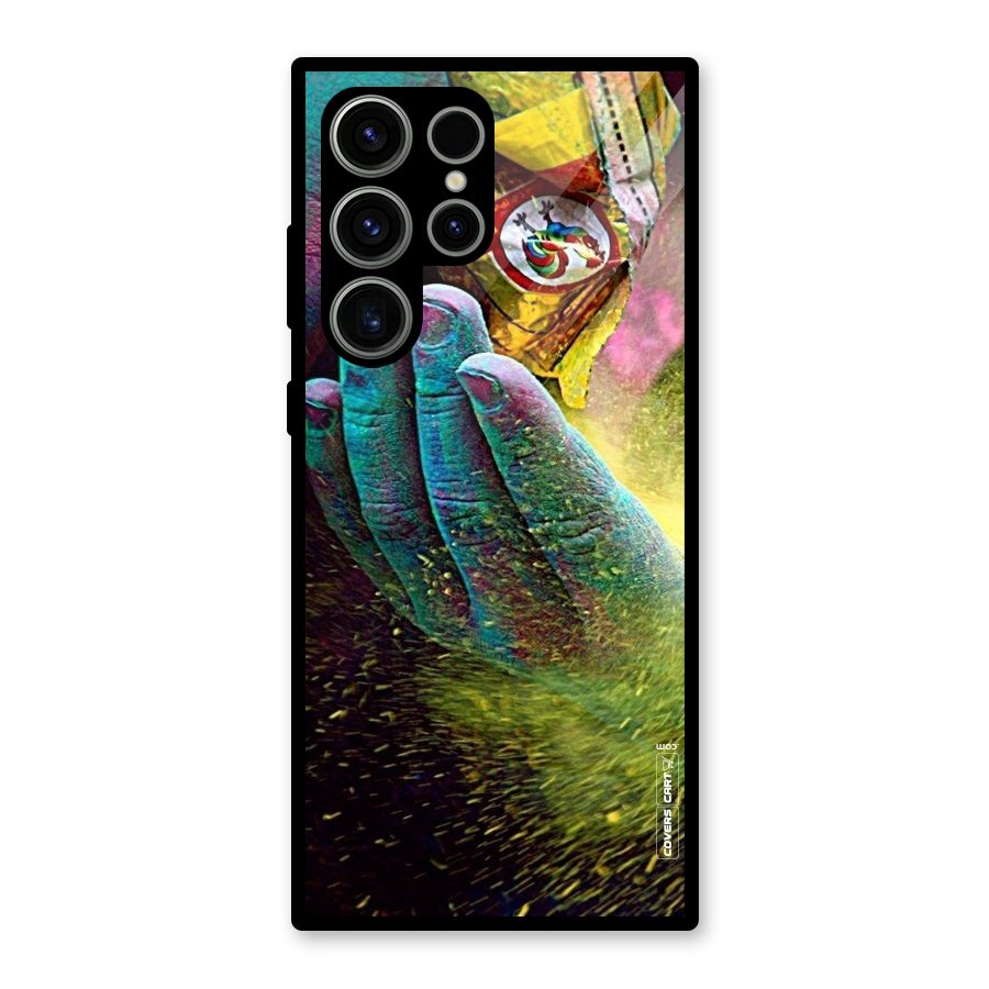 Exotic Colours Glass Back Case for Galaxy S23 Ultra