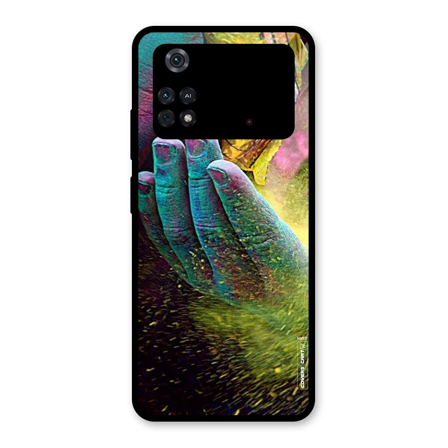 Exotic Colours Glass Back Case for Poco M4 Pro 4G