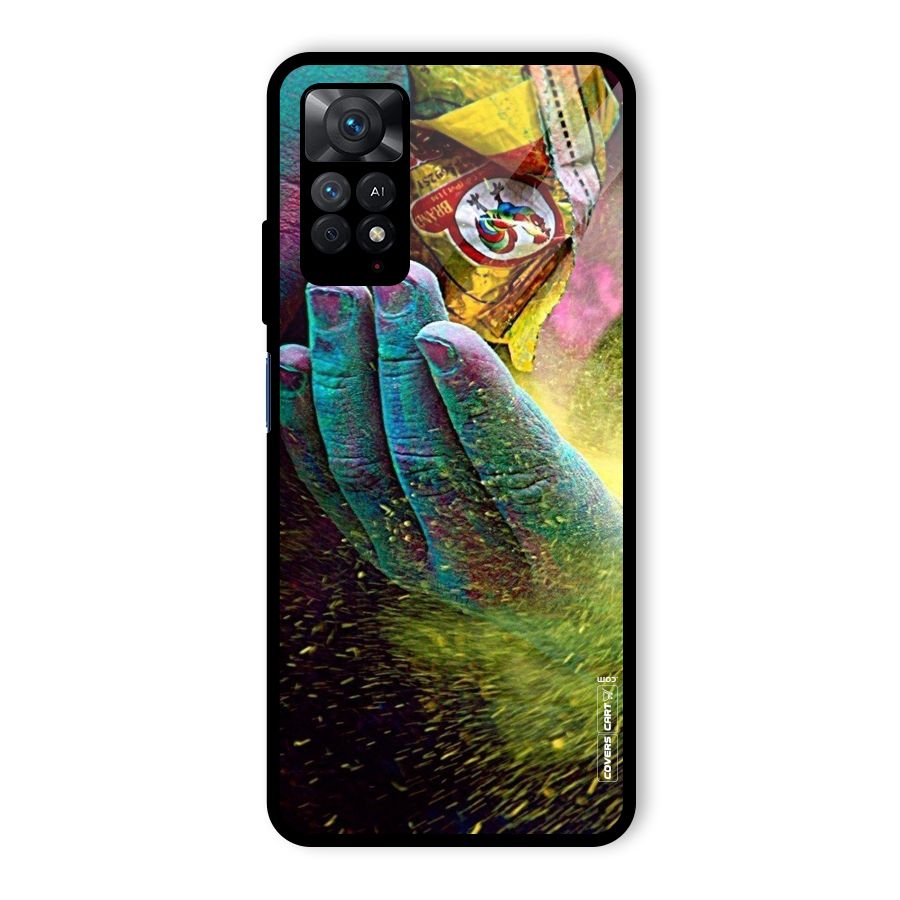 Exotic Colours Glass Back Case for Redmi Note 11 Pro