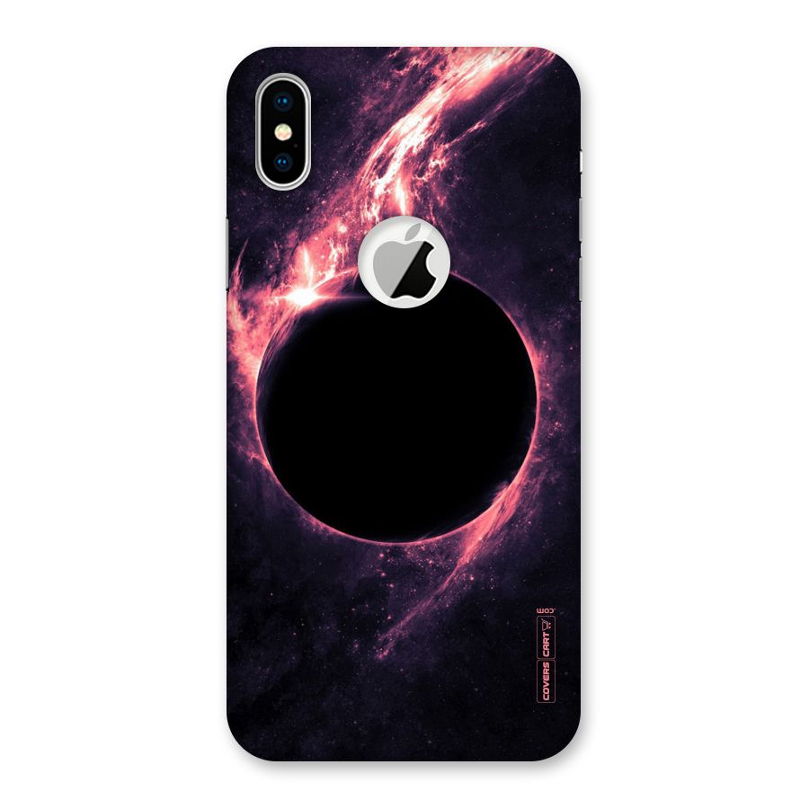 Exotic Design Back Case for iPhone X Logo Cut