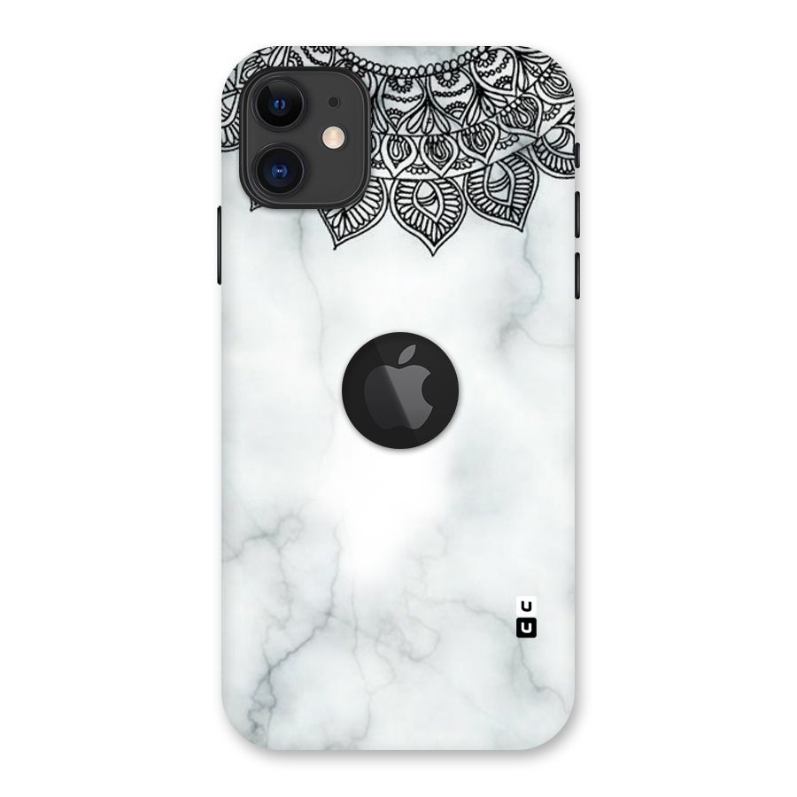 Exotic Marble Pattern Back Case for iPhone 11 Logo Cut