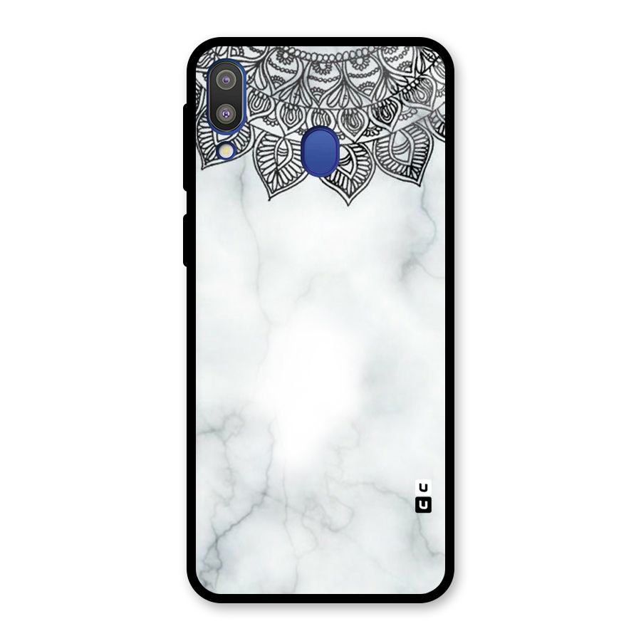 Exotic Marble Pattern Glass Back Case for Galaxy M20