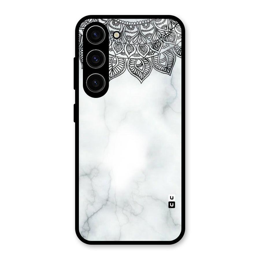 Exotic Marble Pattern Glass Back Case for Galaxy S23