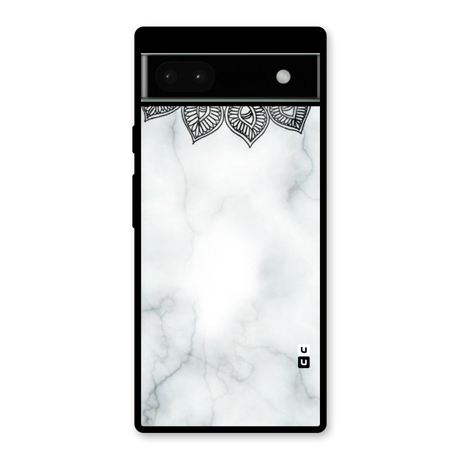 Exotic Marble Pattern Glass Back Case for Google Pixel 6a