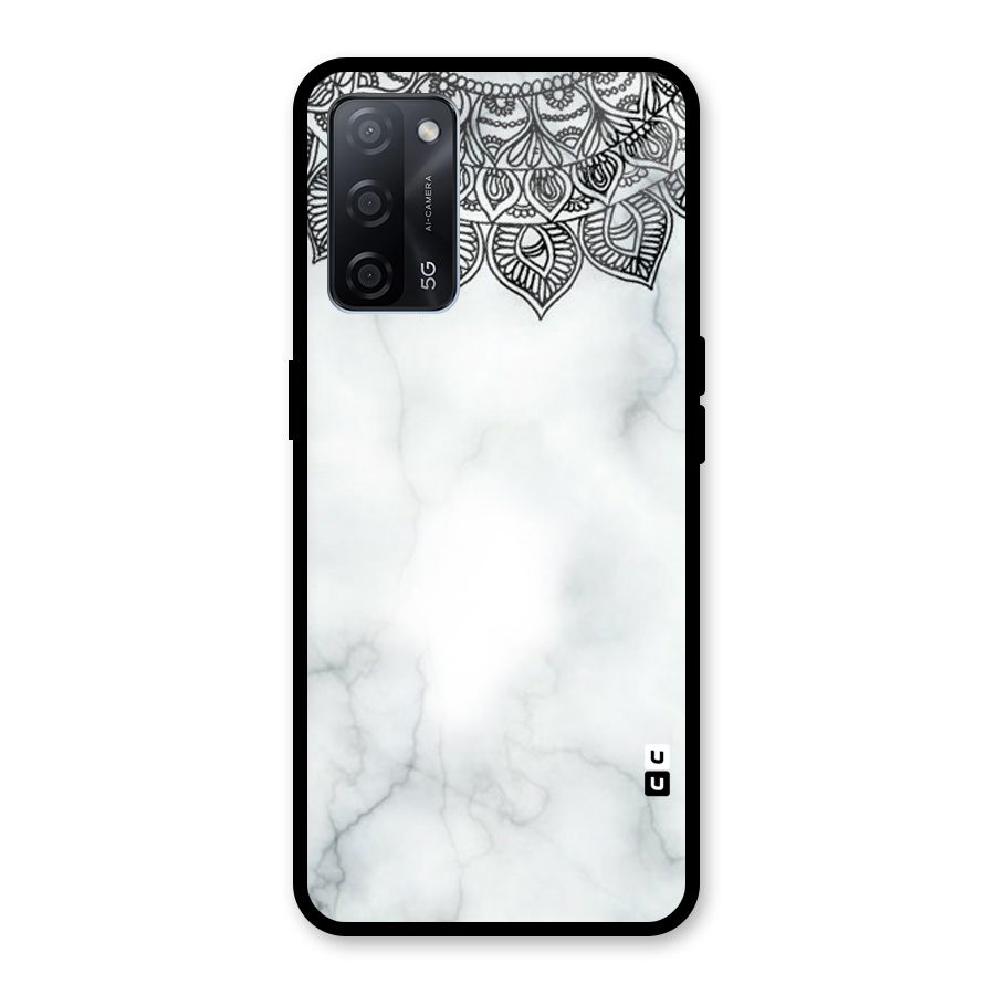 Exotic Marble Pattern Glass Back Case for Oppo A53s 5G