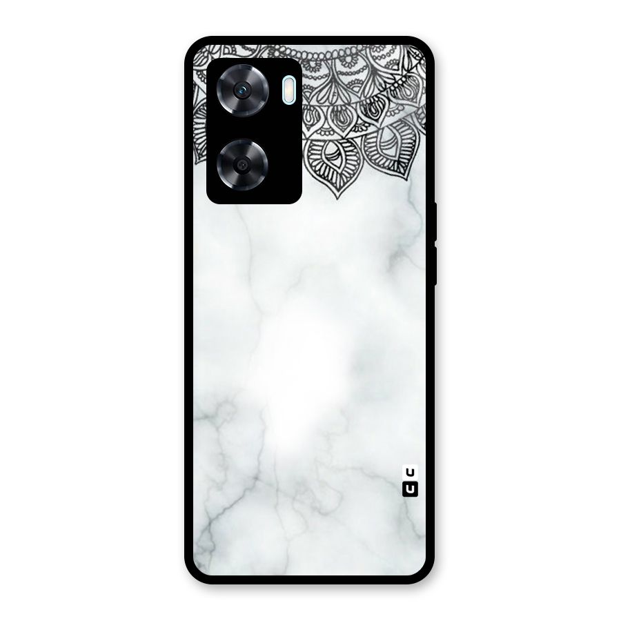 Exotic Marble Pattern Glass Back Case for Oppo A77