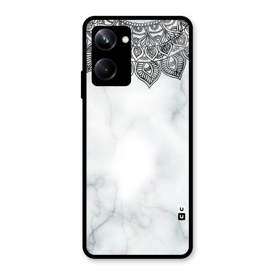 Exotic Marble Pattern Glass Back Case for Realme 10 Pro
