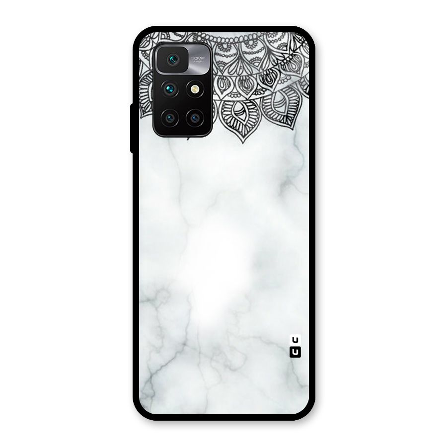 Exotic Marble Pattern Glass Back Case for Redmi 10 Prime