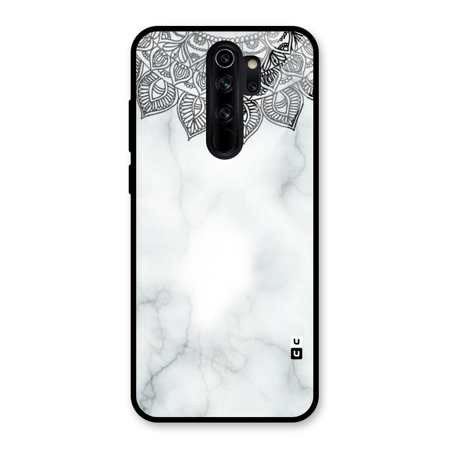 Exotic Marble Pattern Glass Back Case for Redmi Note 8 Pro