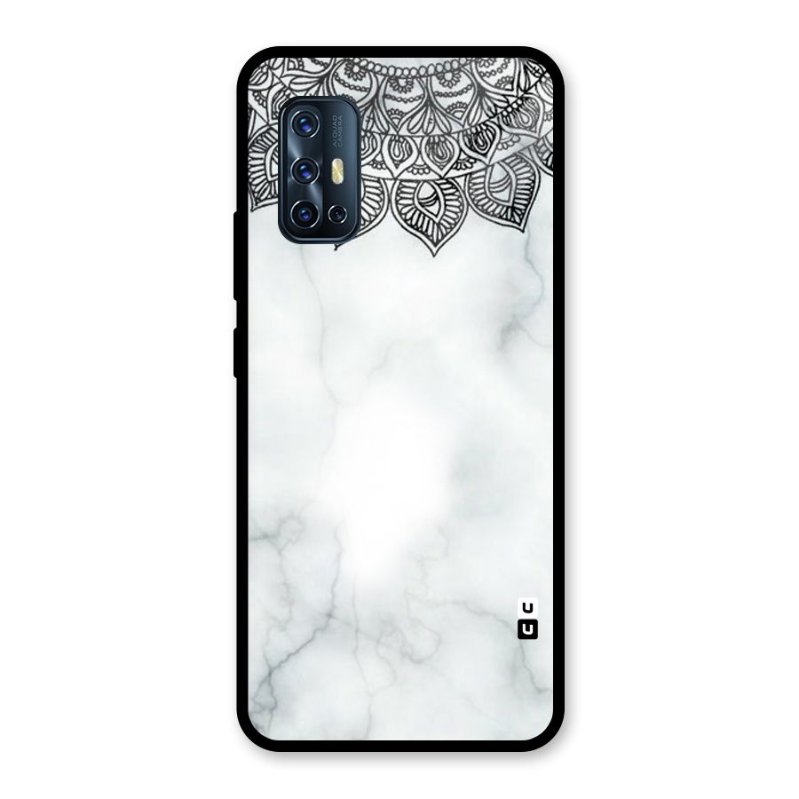 Exotic Marble Pattern Glass Back Case for Vivo V17