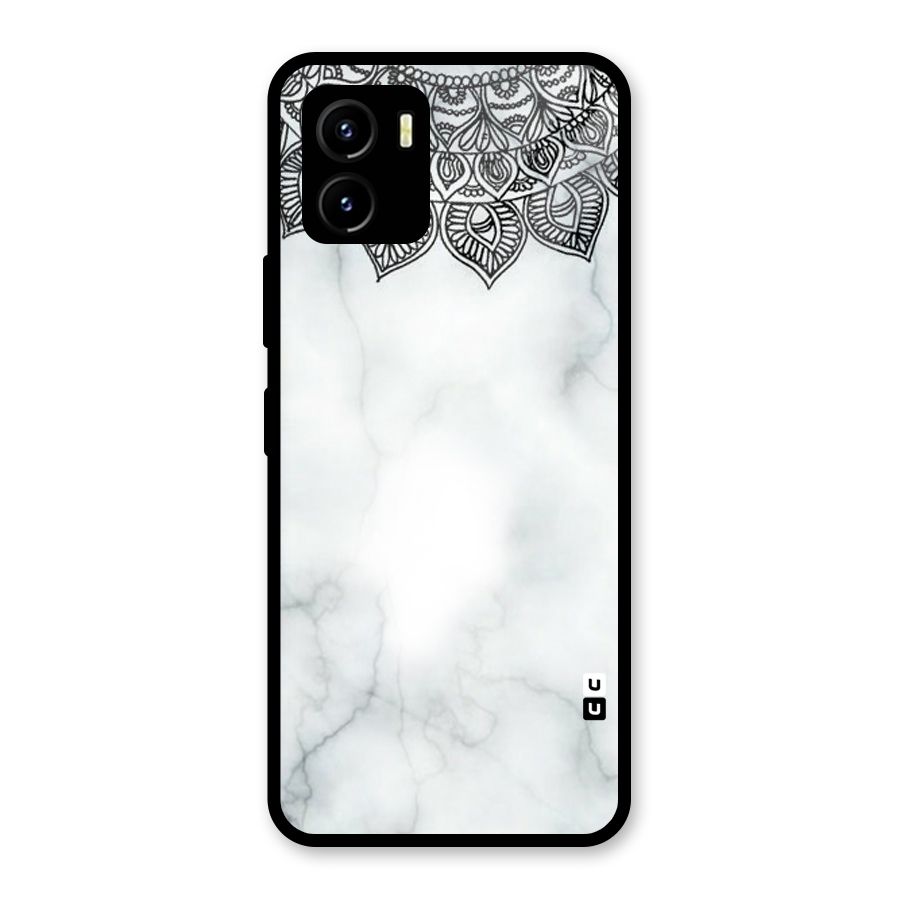 Exotic Marble Pattern Glass Back Case for Vivo Y15s