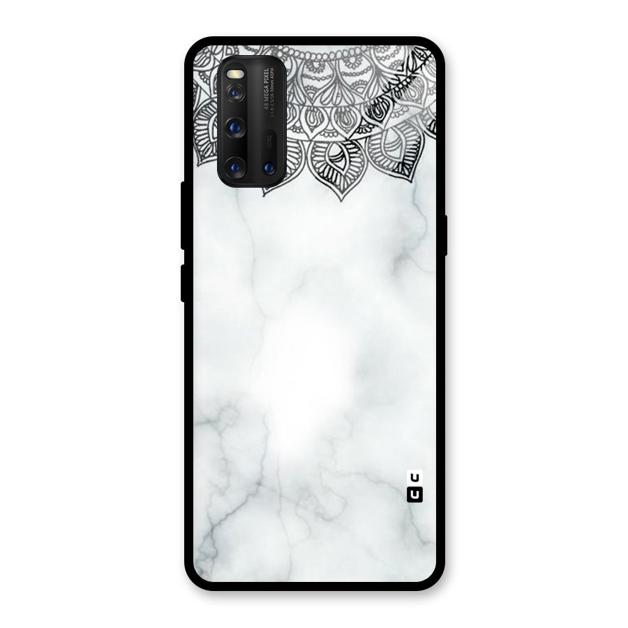 Exotic Marble Pattern Glass Back Case for Vivo iQOO 3