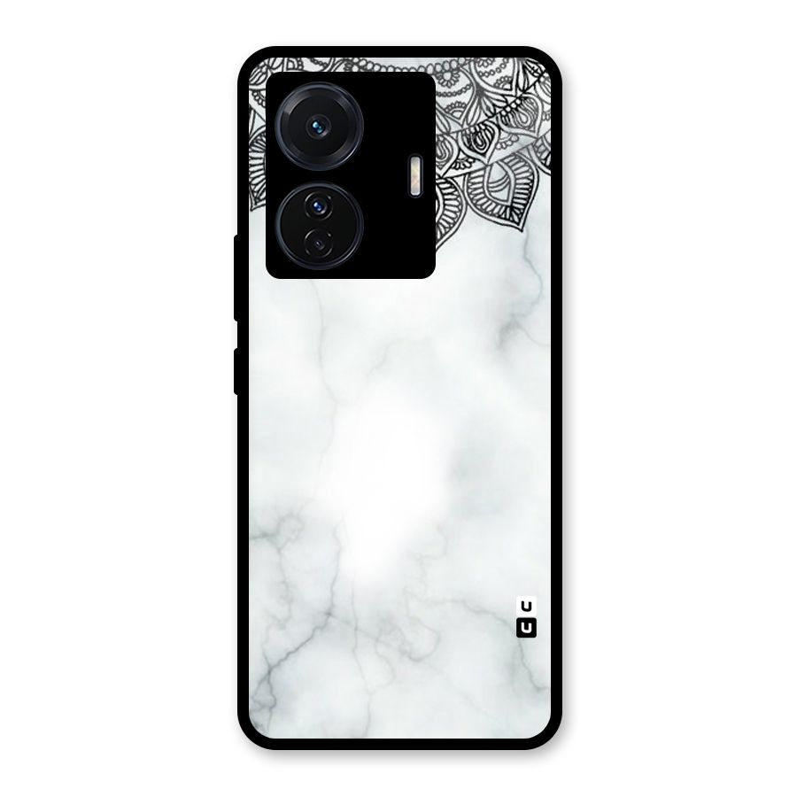 Exotic Marble Pattern Glass Back Case for Vivo iQOO Z6 Pro