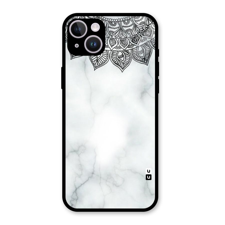 Exotic Marble Pattern Glass Back Case for iPhone 14 Plus