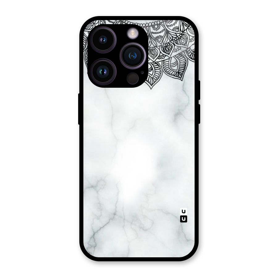 Exotic Marble Pattern Glass Back Case for iPhone 14 Pro