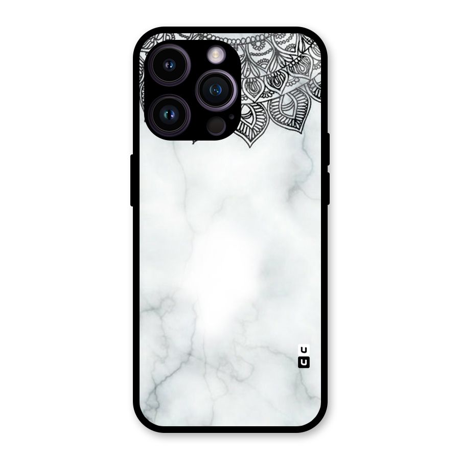 Exotic Marble Pattern Glass Back Case for iPhone 14 Pro Max